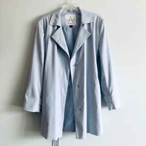 Anne Klein Periwinkle Trench Coat